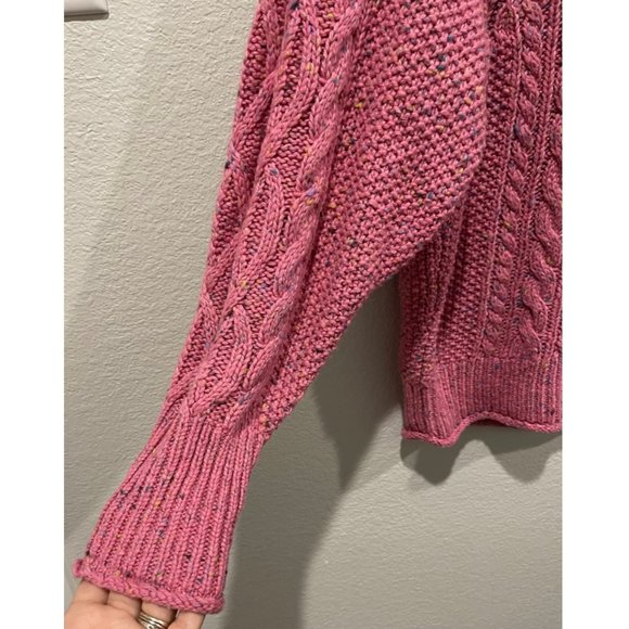 J.CREW Knit Pink Multicolor Dots Vintage Sweater - Picture 4 of 5